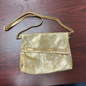 Hammitt VIP medium in gold crossbody or clutch